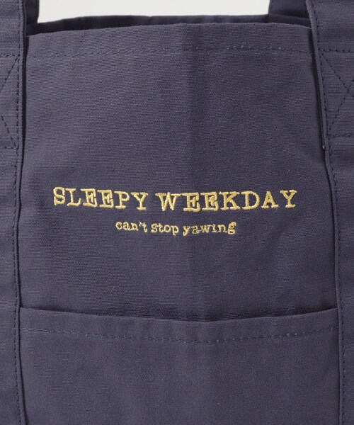 URBAN RESEARCH Sonny Label（アーバンリサーチサニーレーベル）の「SLEEPY WEEKDAY TOTEBAG（トートバッグ・レディース・BRN×NVY/GREEN/NAVY・One）」の22枚目の写真