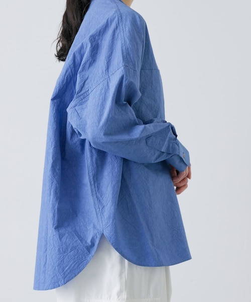 かぐれ(カグレ)の「コットンリネンWポケットシャツ(シャツ/ブラウス・レディース・PINK/BLUE/NAVY・Free)」の17枚目の写真