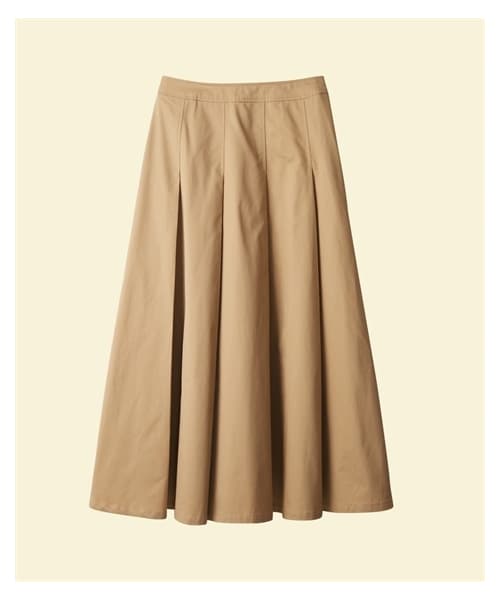 nissen（ニッセン）の「【CHIC STYLE】タックロングスカート（スカート・レディース・モカベージュ/黒・M/L/LL/3L/4L/5L/6L/8L/10L）」の11枚目の写真