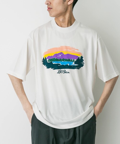 URBAN RESEARCH DOORS（アーバンリサーチドアーズ）の「L.L.Bean　Canton Mt Lake Graphic T-shirts（Tシャツ/カットソー・メンズ・Off white/Sand/Navy/Pink・M/L/XL）」の5枚目の写真