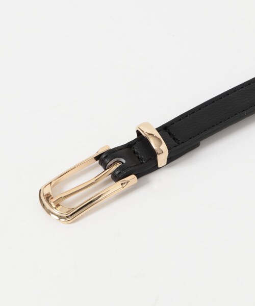 SMELLY（スメリー）の「スリムスクエアベルト（ベルト・レディース・BLK/IVO・-）」の10枚目の写真