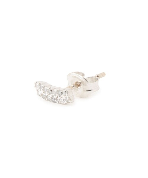 ADAM ET ROPE'（アダムエロペ）の「【J'aDoRe・一部店舗限定】【MALUS /マリュス】diamond line earrings（ピアス（両耳用）・レディース・シルバー・F）」の4枚目の写真