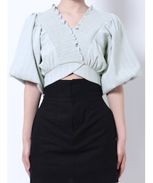 EMODA | シャーリングタイトップ(Tシャツ/カットソー)