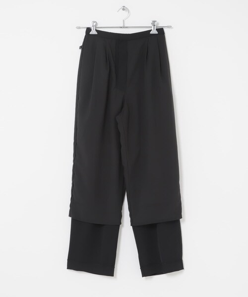 URBAN RESEARCH ROSSO（アーバンリサーチロッソ）の「ジョーゼットタックテーパードパンツ（その他パンツ・レディース・OFF/BLACK・36/38）」の20枚目の写真