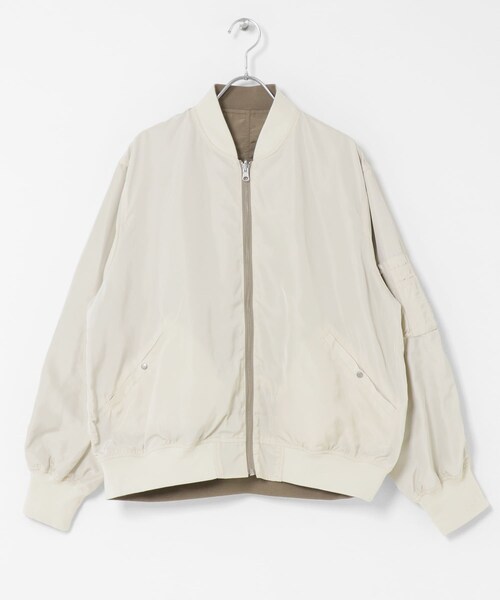 URBAN RESEARCH Sonny Label（アーバンリサーチサニーレーベル）の「『WEB限定』リバーシブルオーバーMA-1（MA-1・レディース・KHK×BLK/OFF×BEG・Free）」の17枚目の写真