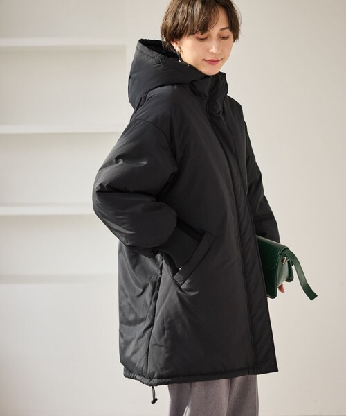 ROPE' PICNIC（ロペピクニック）の「中綿モンスターコート（ダウンジャケット/コート・レディース・ブラック/キナリ・F）」の11枚目の写真