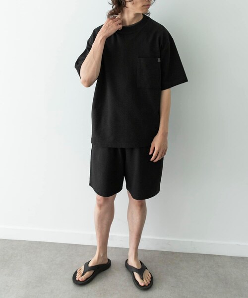 URBAN RESEARCH Sonny Label（アーバンリサーチサニーレーベル）の「カットシアサッカーショートパンツ（その他パンツ・メンズ・ブラック/ネイビー・M/L）」の9枚目の写真
