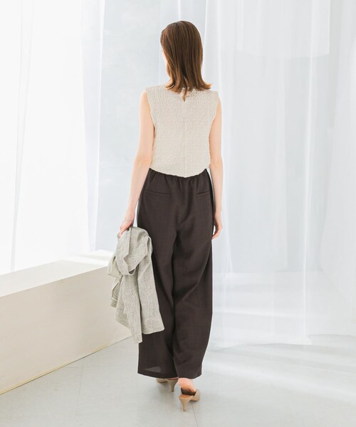 URBAN RESEARCH ROSSO（アーバンリサーチロッソ）の「『UR TECH DRYLUXE』イージードロストパンツ（その他パンツ・レディース・lightkhaki/darkbrown・36/38）」の7枚目の写真