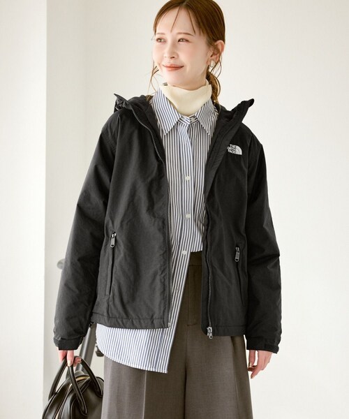 ROPE' PICNIC（ロペピクニック）の「【THE NORTH FACE/ザ・ノース・フェイス】Compact Nomad Jacket（ブルゾン・レディース・ブラック/ベージュ系・M）」の8枚目の写真