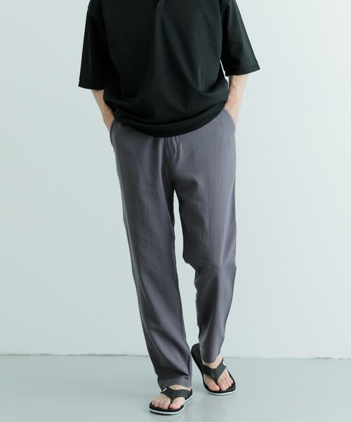 ITEMS URBANRESEARCH(アイテムズ アーバンリサーチ)の「コットン×リネン RELAX トラウザー(その他パンツ・メンズ・CHA/GRN/RED/BLK・M/L)」の12枚目の写真