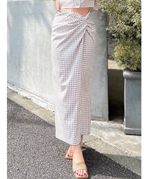 RESEXXY | ツイストクロスロングスカート【セットアップ着用可能】(スカート)