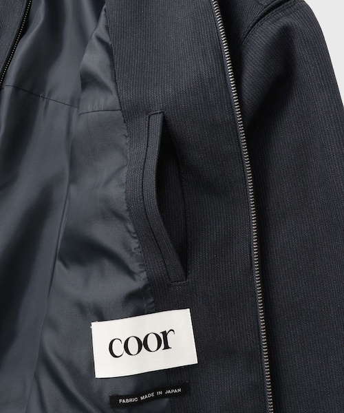 ADAM ET ROPE'（アダムエロペ）の「【COOR/クアー】STRIPE COTTON BINDING CUP SHOULDER JUMPER（その他アウター・メンズ・ネイビー・L/M）」の11枚目の写真