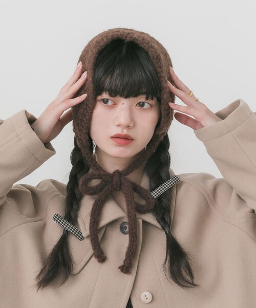 SMELLY(スメリー)の「ニットイヤーマフ(イヤーマフ・レディース・IVO/BRN・-)」の14枚目の写真