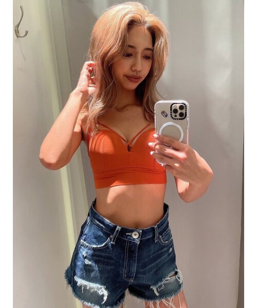 GYDA（ジェイダ）の「UP+Me Styling Bra（キャミソール・レディース・ピンク/ダークオレンジ/ブラック/ベージュ・M/L/S）」の18枚目の写真