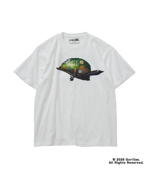 bonjour records(ボンジュールレコーズ)の「Gorillaz/ゴリラズ for bonjour records Official T-shirt(Tシャツ/カットソー・レディース・ブラック/ブラック系/ホワイト/ホワイト系・L/M/XL)」の5枚目の写真