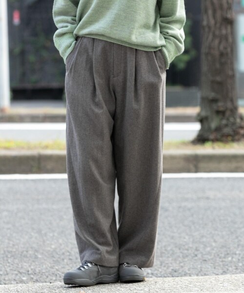 EKAL（エカル）の「ウールツィードパンツ（その他パンツ・レディース・モカグレー/ブラック・One）」の2枚目の写真