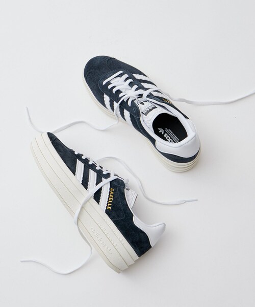 VIS(ビス)の「【adidas】GAZELLE BOLD W【WEB限定】(スニーカー・レディース・ブラック系・23.0/24.0/24.5/23.5)」の2枚目の写真