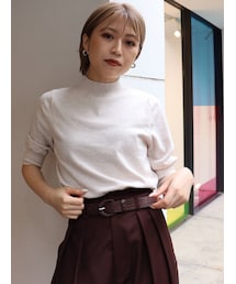 MURUA | ハーフスリーブニットトップス(ニット/セーター)