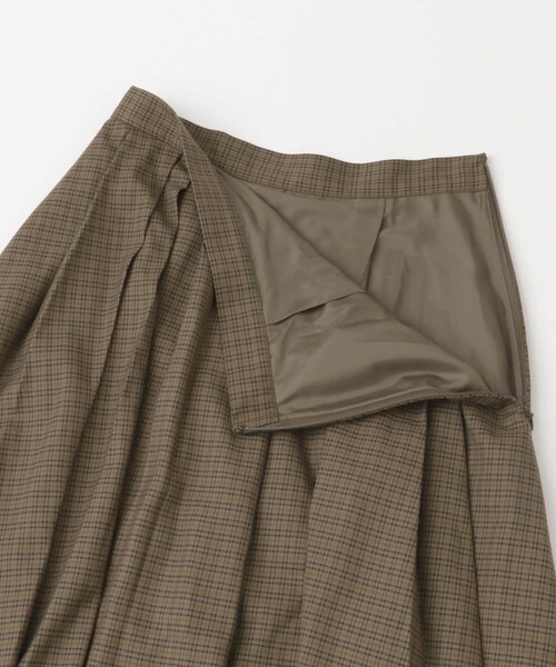 URBAN RESEARCH ROSSO（アーバンリサーチロッソ）の「ランダムプリーツスカート（スカート・レディース・greencheck/browncheck/gray・36/38）」の21枚目の写真