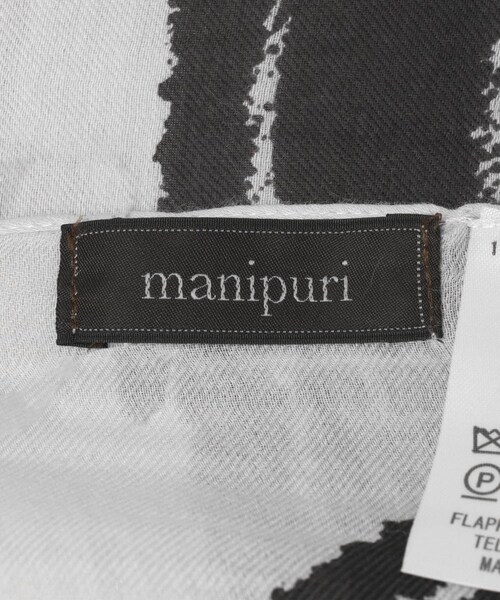 かぐれ(カグレ)の「manipuri STOLEインバージョンフィッシュ(バンダナ/スカーフ・レディース・WHITE/BLACK・-)」の7枚目の写真