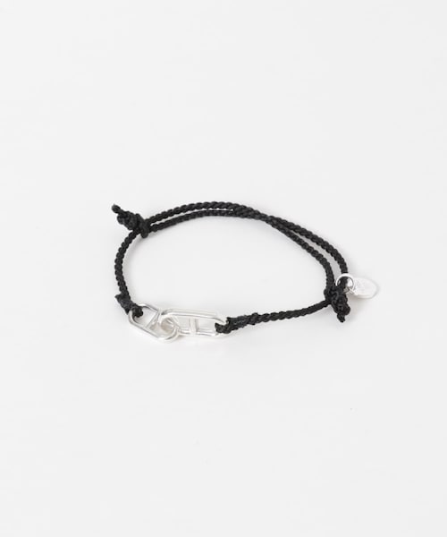 URBAN RESEARCH(アーバンリサーチ)の「XOLO ANCHOR SILK CODE BRACELET(ブレスレット・メンズ・BLK/GRY/NVY/BGD・Free)」の1枚目の写真