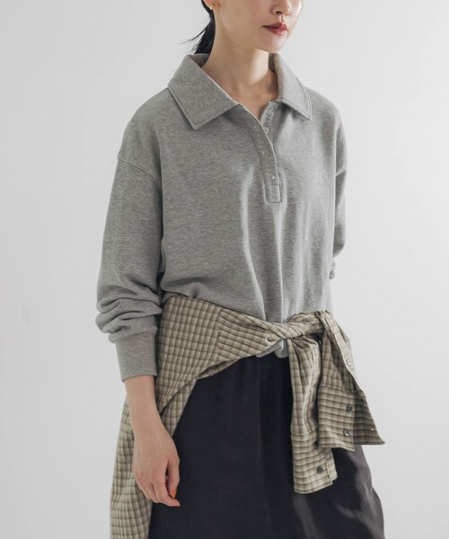 URBAN RESEARCH(アーバンリサーチ)の「シャツカラースウェット(スウェット・レディース・OFF/GRAY/NAVY・FREE)」の14枚目の写真