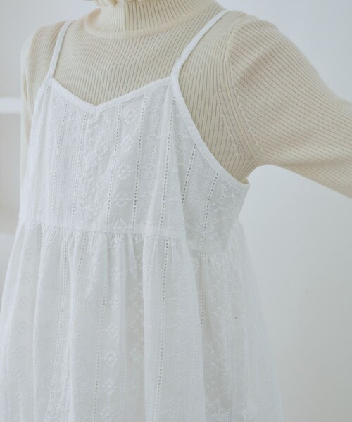 ROPE' PICNIC（ロペピクニック）の「【KIDS/キッズ】レースチュニックワンピース（ワンピース・キッズ・ホワイト/オフホワイト・L/M/S）」の20枚目の写真