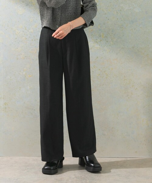 URBAN RESEARCH ROSSO（アーバンリサーチロッソ）の「ハイウエストツイードワイドパンツ（その他パンツ・レディース・BLACK/BEIGE/MINT・36/38）」の15枚目の写真