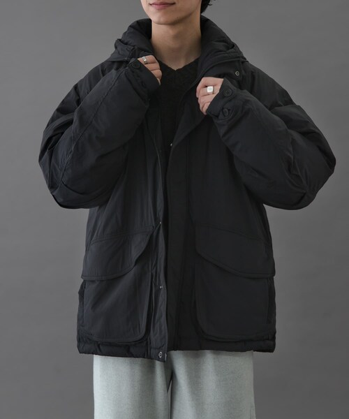 URBAN RESEARCH DOORS(アーバンリサーチドアーズ)の「FORK&SPOON SORONAフーディーブルゾン(ブルゾン・メンズ・BLACK/SAND/BROWN・4/5)」の7枚目の写真