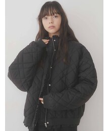 merry jenny | ナイロンフリルキルティングジャケット(その他アウター)