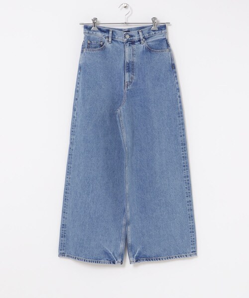かぐれ（カグレ）の「YLEVE　DENIM HIGH WAIST WIDE（デニムパンツ・レディース・CHARCOAL/INDIGO・1）」の10枚目の写真