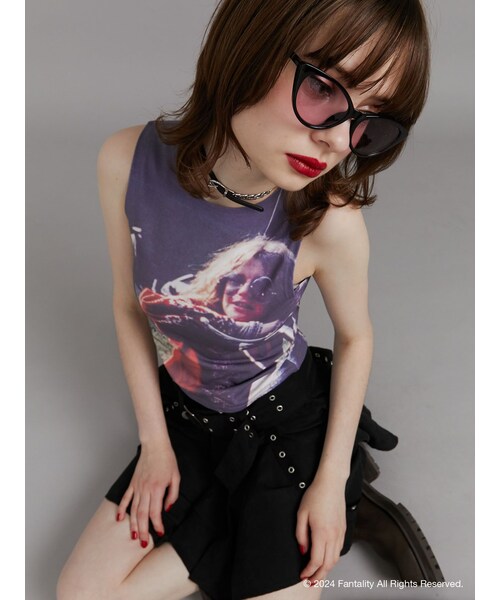 jouetie(ジュエティ)の「【JANIS】photo print sleeveles【コラボ】(タンクトップ・レディース・ミックス/ダークミックス・M)」の2枚目の写真