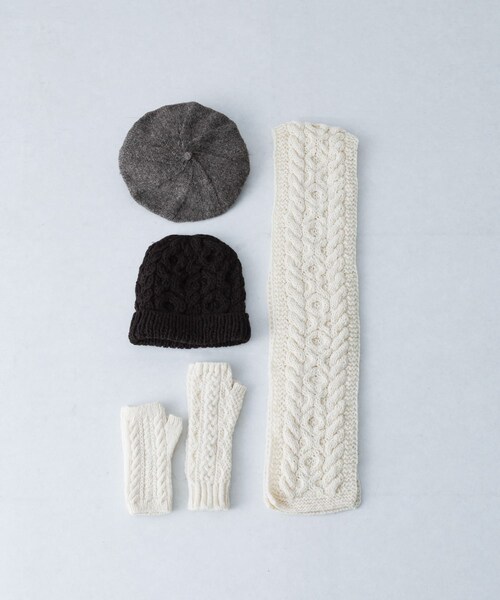 かぐれ(カグレ)の「ペルーニットベレー(ハンチング/ベレー帽・レディース・M/GRAY/BLACK・Free)」の10枚目の写真