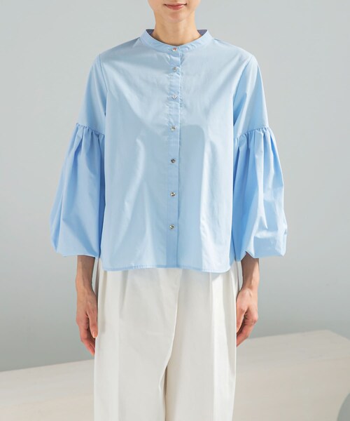 URBAN RESEARCH ROSSO（アーバンリサーチロッソ）の「ボリュームスリーブシャツブラウス（シャツ/ブラウス・レディース・WHITE/PINK/SAX・Free）」の14枚目の写真