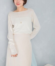 URBAN RESEARCH ROSSO WOMEN | シアーベロアシームデザインプルオーバー(Tシャツ/カットソー)