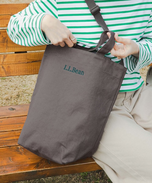 URBAN RESEARCH DOORS（アーバンリサーチドアーズ）の「『別注』L.L.Bean×DOORS　Shoulder Strap Tote M（ショルダーバッグ・レディース・Natural/Black/CarbonGray・one）」の7枚目の写真