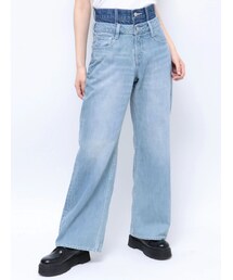 EVRIS | 【10周年記念】ダブルウエストデザインワイドデニムパンツ(デニムパンツ)