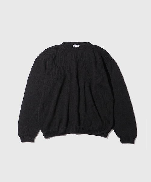 ADAM ET ROPE'(アダムエロペ)の「【KAPTAIN SUNSHINE/キャプテンサンシャイン】Cotton Washi Hand Frame P/O(ニット/セーター・メンズ・ブラック/ブルー・3/4)」の1枚目の写真