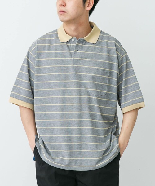 URBAN RESEARCH DOORS(アーバンリサーチドアーズ)の「L.L.Bean JAPAN EDITION TROY SHORT-SLEEVE POLO(ポロシャツ・メンズ・BIRCH/GRN/T.GRY/BG/RED/PLUM/BRW/SAX/NVY/GRN・M/L/XL)」の2枚目の写真