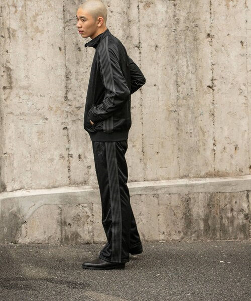 URBAN RESEARCH（アーバンリサーチ）の「『別注』Needles×URBS　Track Jacket-Poly Mesh（ブルゾン・メンズ・BLKxPPL/BLKxBLK・S/M/L/XL）」の8枚目の写真