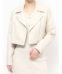 RESEXXY | フェイクレザーライダースジャケット(ライダースジャケット)