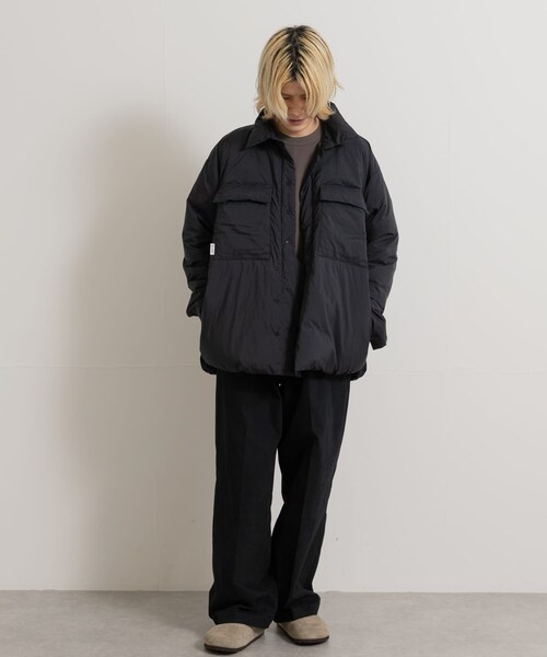 THE GOODLAND MARKET（ザグッドランドマーケット）の「KWD　LIGHT DOWN SHIRTS JACKET（その他アウター・レディース・Ivory/L.Yellow/Navy・FREE）」の22枚目の写真