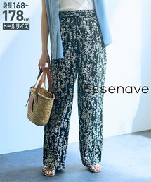 nissen | 高身長 総柄イージーワイドパンツ 丈長め・トールサイズ Essenave(パンツ)
