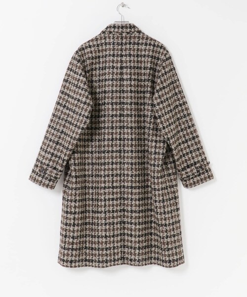 URBAN RESEARCH(アーバンリサーチ)の「semoh Check Coat(ステンカラーコート・メンズ・BEIGE・2)」の10枚目の写真