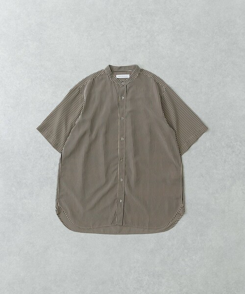 URBAN RESEARCH（アーバンリサーチ）の「PRINT BAND COLLAR SHIRTS（シャツ/ブラウス・メンズ・BLK×BEG/BLK×WHT/NVY×BRN・M/L）」の16枚目の写真