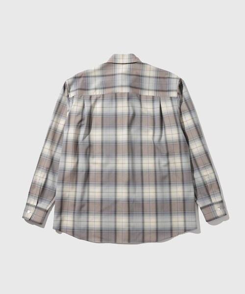 ADAM ET ROPE'(アダムエロペ)の「【AURALEE/オーラリー】SUPER LIGHT WOOL CHECK SHIRT(シャツ/ブラウス・メンズ・ダークブラウン/ブルー系・3/4/5)」の16枚目の写真