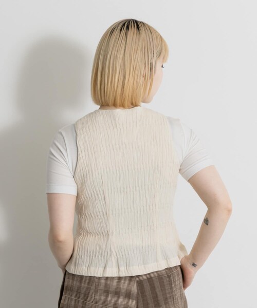 THE GOODLAND MARKET（ザグッドランドマーケット）の「PALIT　Neptune Tank Top（タンクトップ・レディース・WHITE・Free）」の6枚目の写真