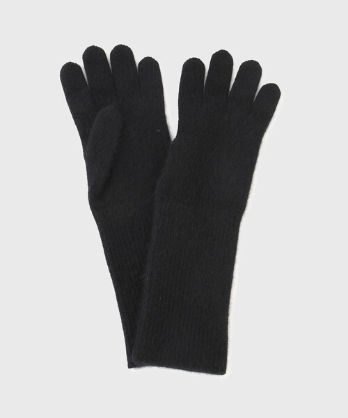ADAM ET ROPE'(アダムエロペ)の「【AURALEE/オーラリー】BABY CASHMERE KNIIT LONG GLOVES(手袋・メンズ・ブラック/ブラウン/パープル・F)」の2枚目の写真
