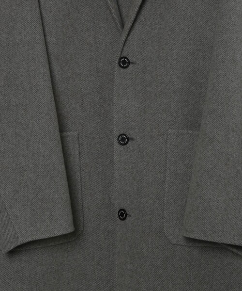 ADAM ET ROPE'（アダムエロペ）の「MENS【HYKE】DOUBLE FACE SHOP COAT（チェスターコート・メンズ・ベージュ・4/5）」の9枚目の写真