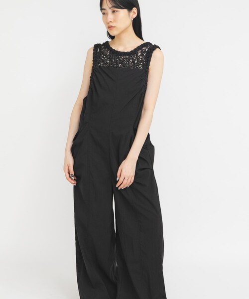 KBF（ケイビーエフ）の「ポケットディティールキャミサロペット（つなぎ/オールインワン・レディース・BLACK/BROWN/BEIGE・One）」の5枚目の写真